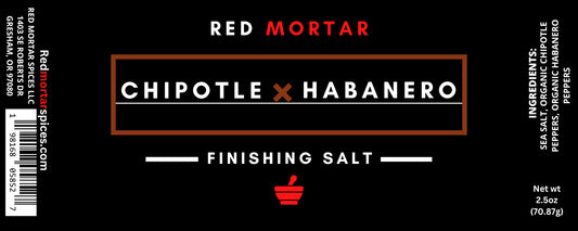 Chipotle Habanero Finishing Salt by Red Mortar