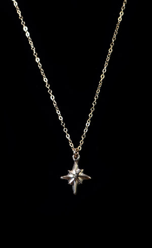 Bronze Mini Star Charm Necklace by Iron Oxide