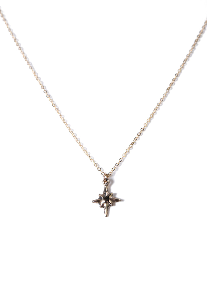 Bronze Mini Star Charm Necklace by Iron Oxide