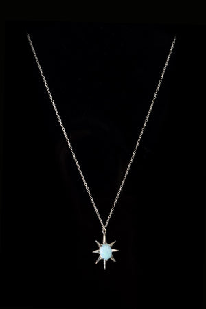 Silver Opal Nova Necklace by Iron Oxide