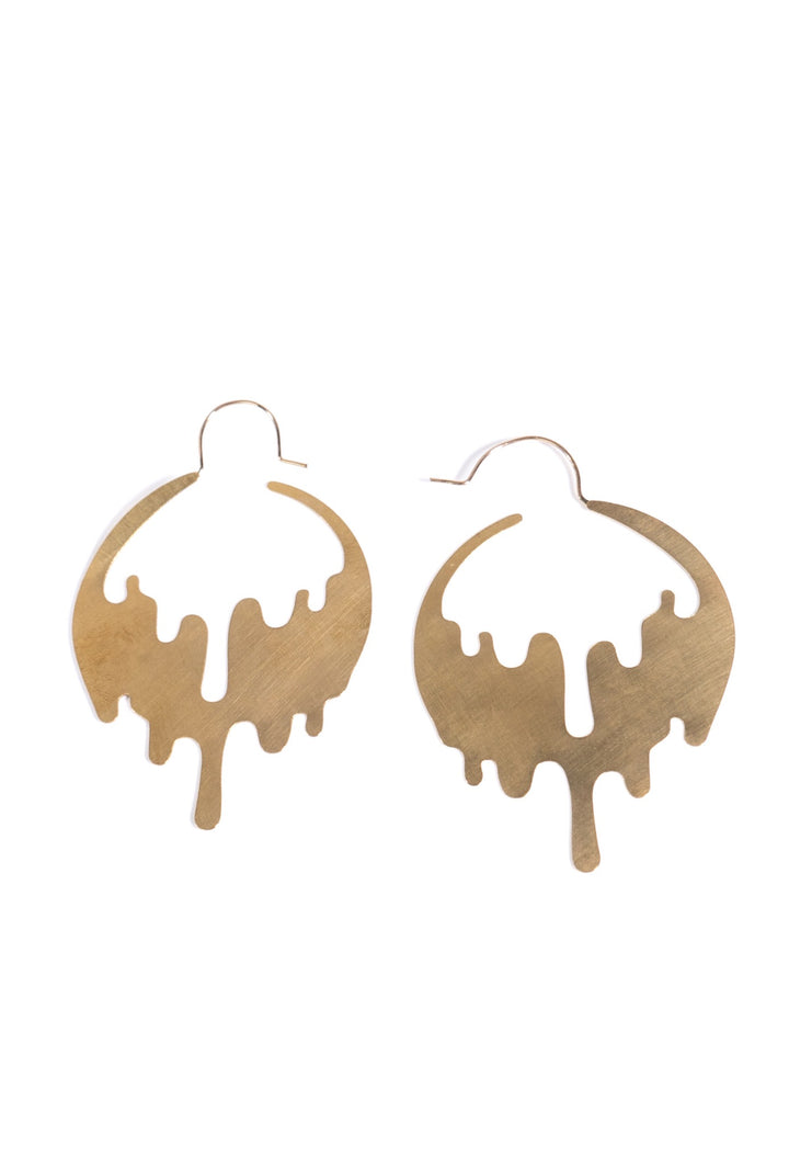 Gilded Gak Earrings Brass by Vittrock