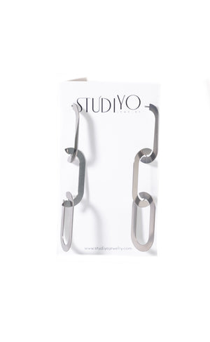Catena Earrings Stainless Steel by Studiyo Jewelry