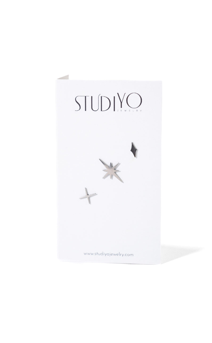 Star Studs (set of 3) Stainless Steel by Studiyo Jewelry