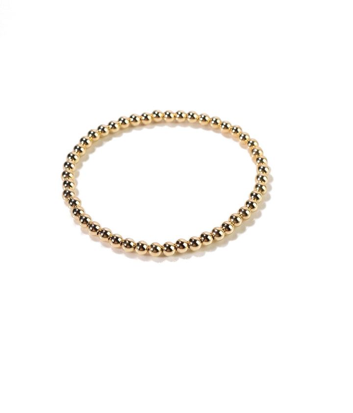 14k GF Beaded Stretch Bracelet by Lace & Pearls Jewelry
