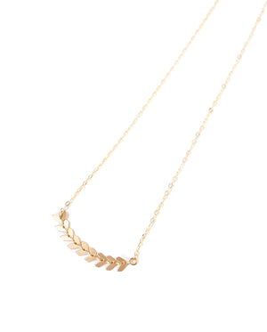 Stefanie Mini Necklace (14k GF) by Lace & Pearls Jewelry