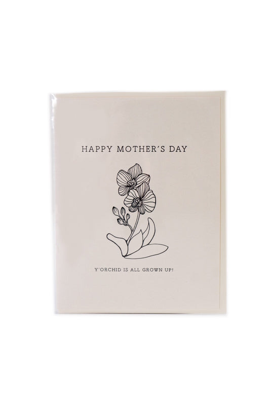 Orchid Mother's Day Card by Sunshine Studios