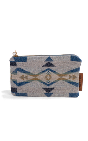 Carry All Pouch 066 Grey & Blue Geo Wool by Land & Kamp