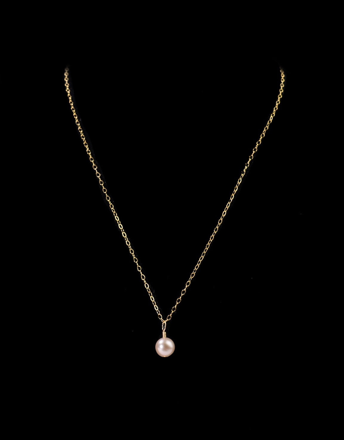 Pale Pink Pearl Addison Necklace by Lace & Pearls Jewelry