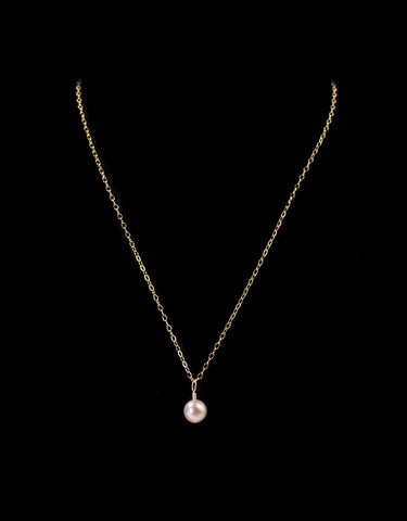 Pale Pink Pearl Addison Necklace by Lace & Pearls Jewelry