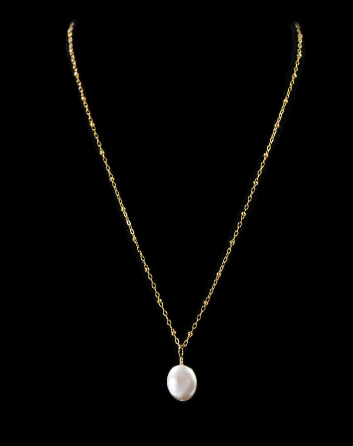 Margot Necklace 14k GF by Lace & Pearls Jewelry