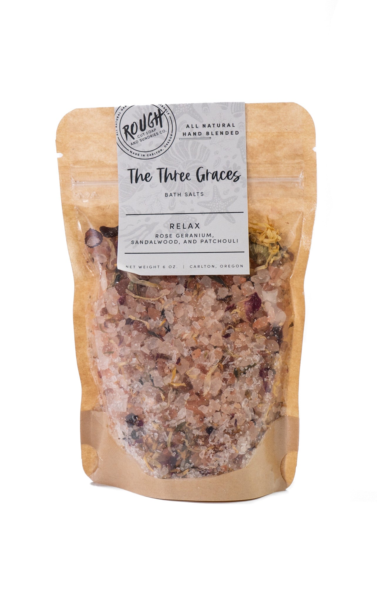 Three Graces Bath Salts by Rough Cut Soap & Sundries