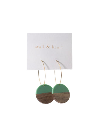 The Midcentury Rounds- Brass w/Seafoam by Stoll & Heart