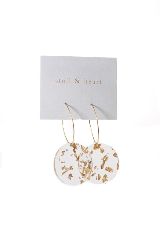 The Maddy Roundies- Brass w/Gold Flake Resin (DISC) by Stoll & Heart