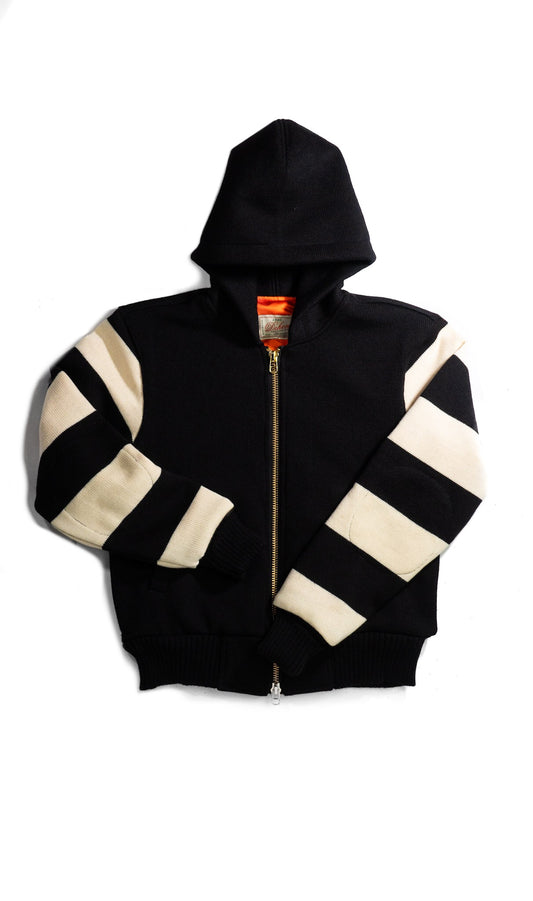 Full-Throttle Striped Moto-Hoodie by Dehen 1920