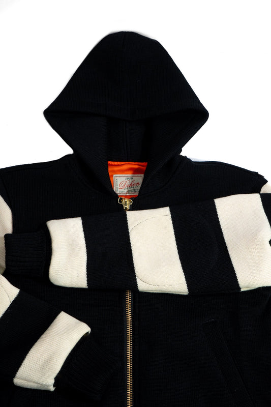 Full-Throttle Striped Moto-Hoodie by Dehen 1920