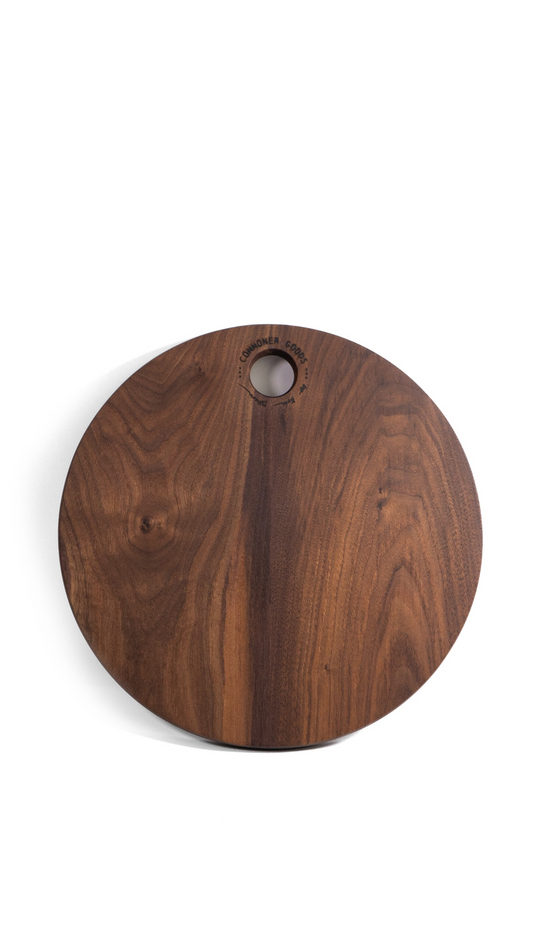 Round Walnut Cutting Board by Commoner Goods