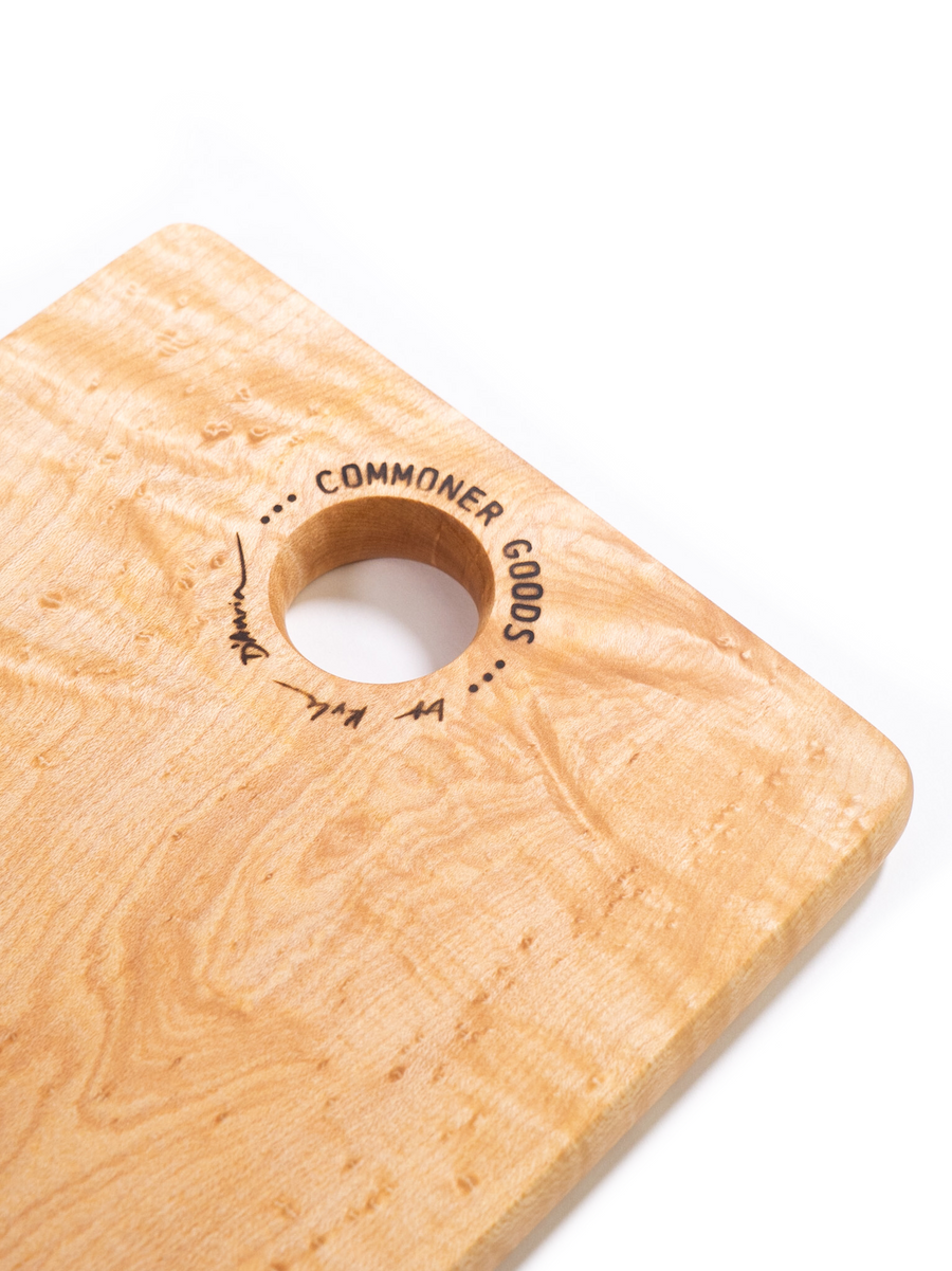 Small Bird's Eye Maple Cutting Board by Commoner Goods