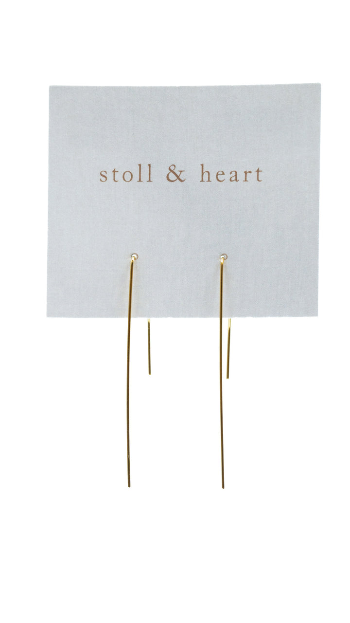Brass Geometric Rectangle Hooks by Stoll & Heart