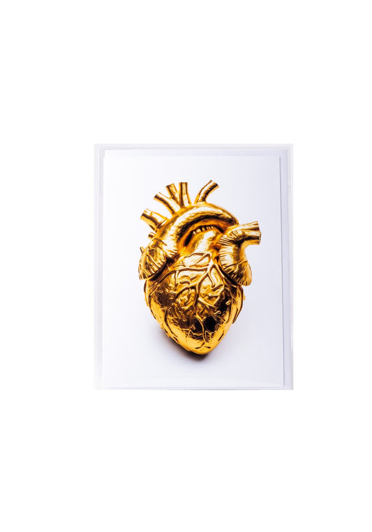 Gold Heart Card by Lumbering Shenanigans