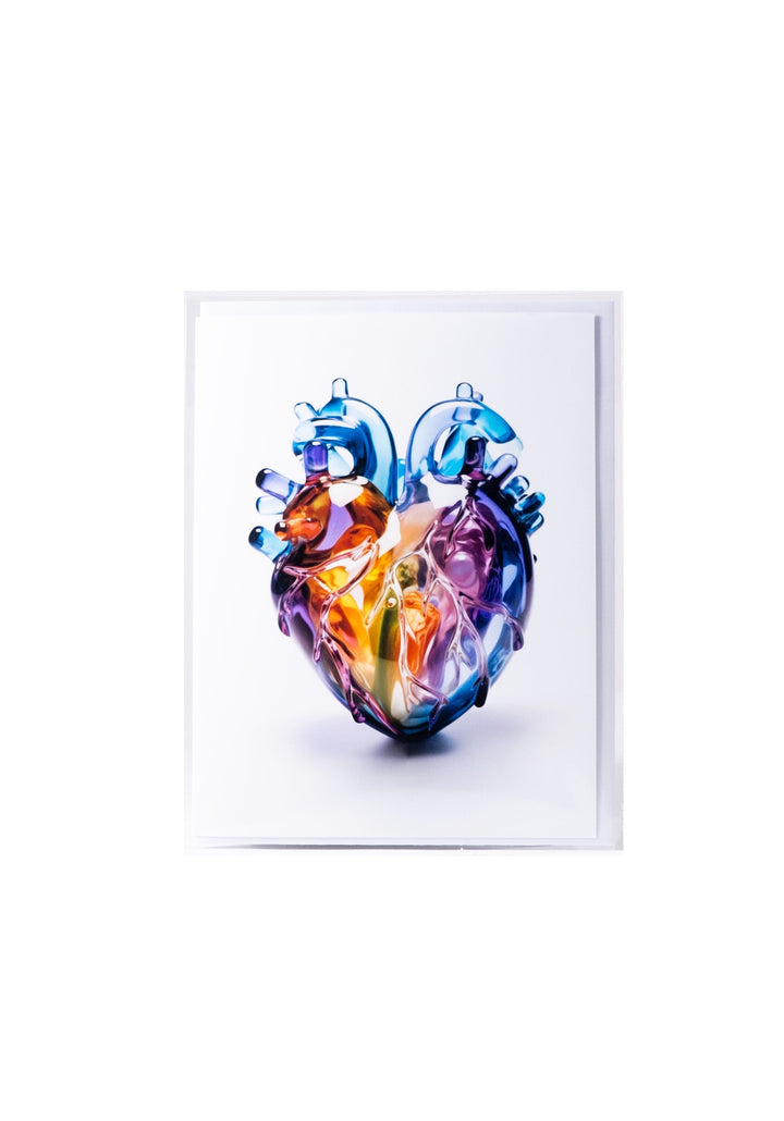 Candy Glass Heart Card by Lumbering Shenanigans