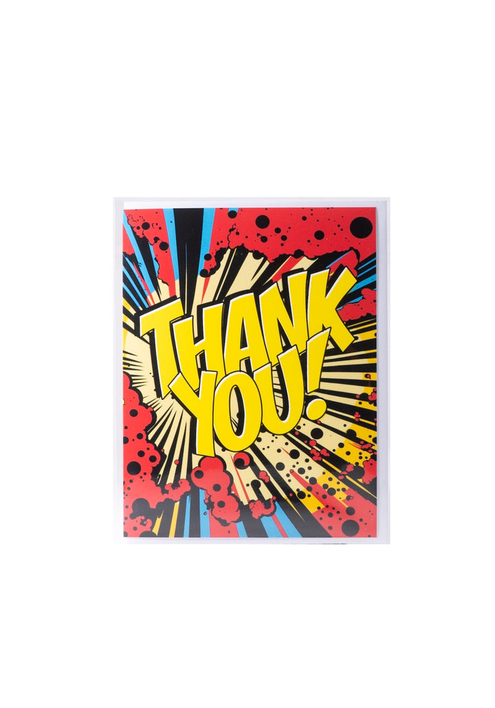 "Thank you!" Pop Art Card by Lumbering Shenanigans
