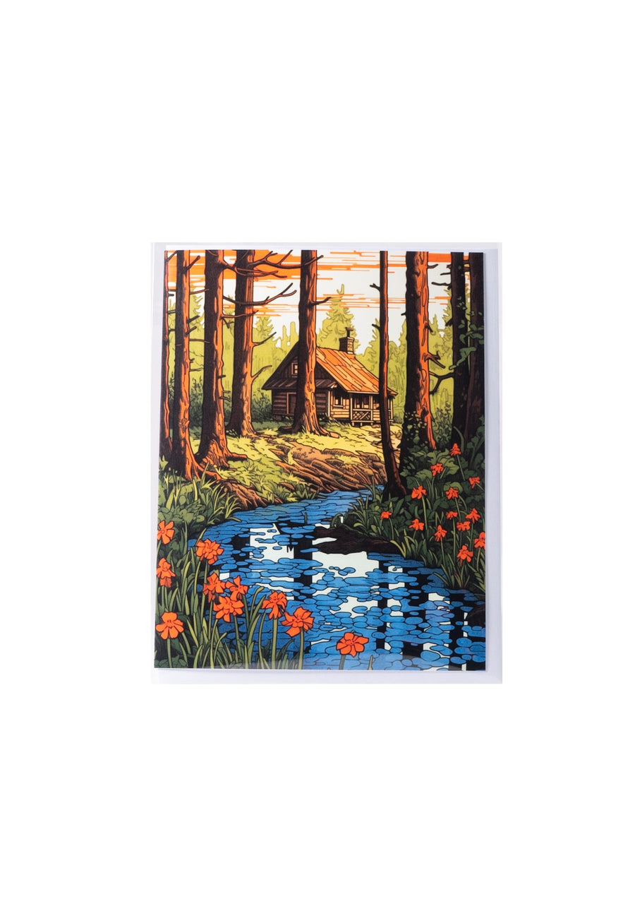 103 Cabin in the Woods Card by Lumbering Shenanigans