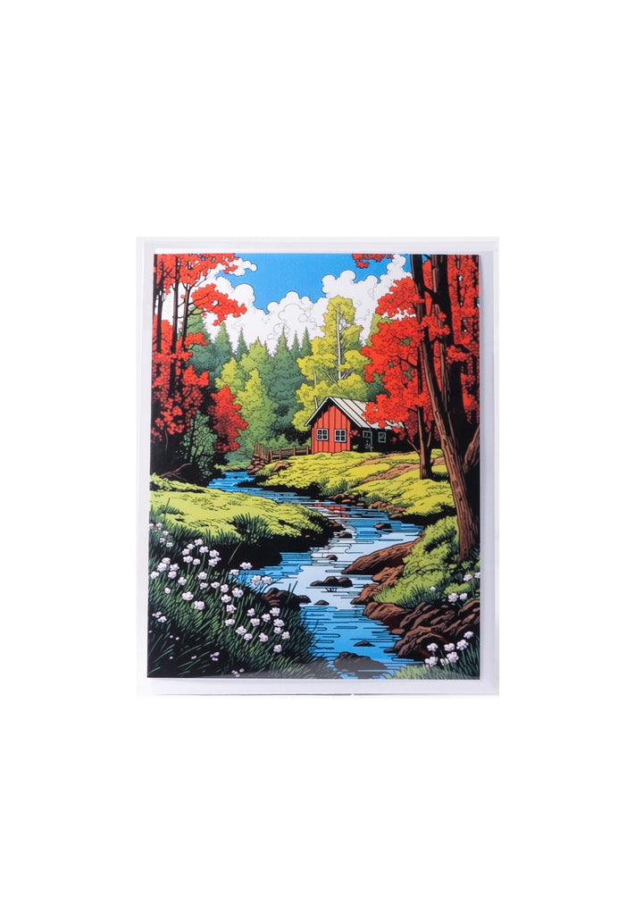 107 Cabin in the Woods Card by Lumbering Shenanigans