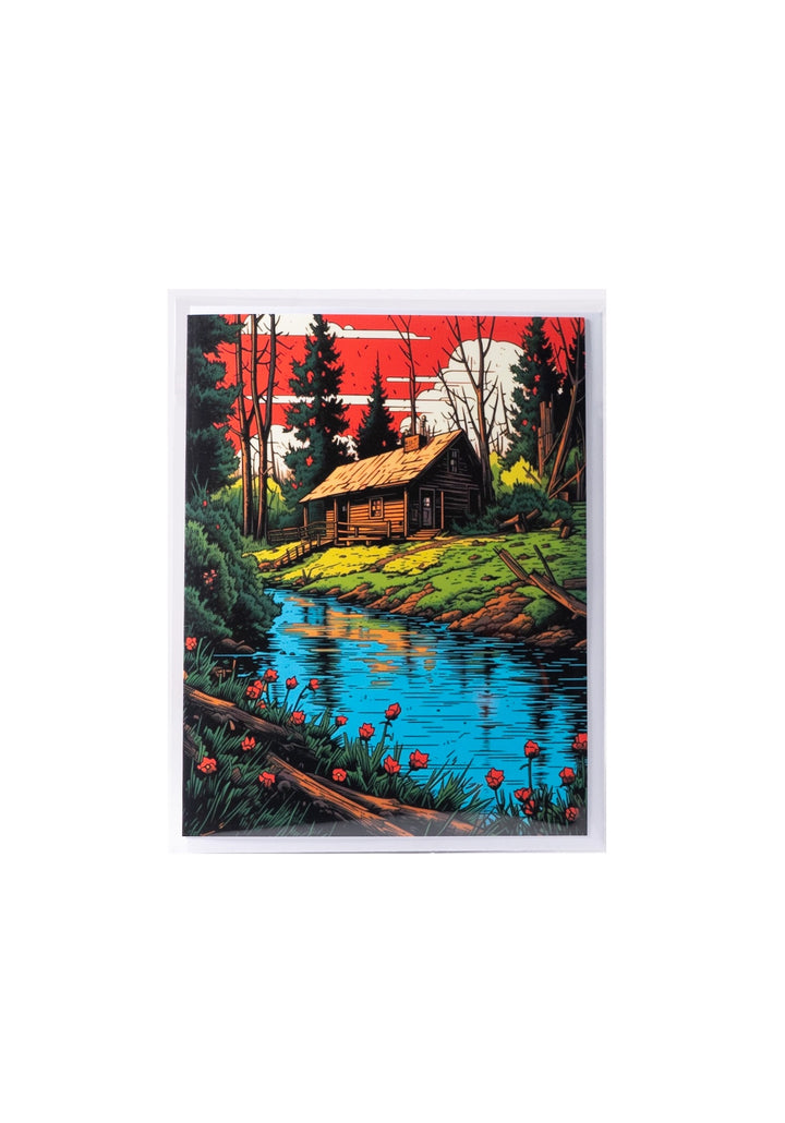 104 Cabin in the Woods Card by Lumbering Shenanigans