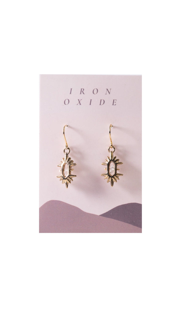 Bronze Helios Earrings by Iron Oxide