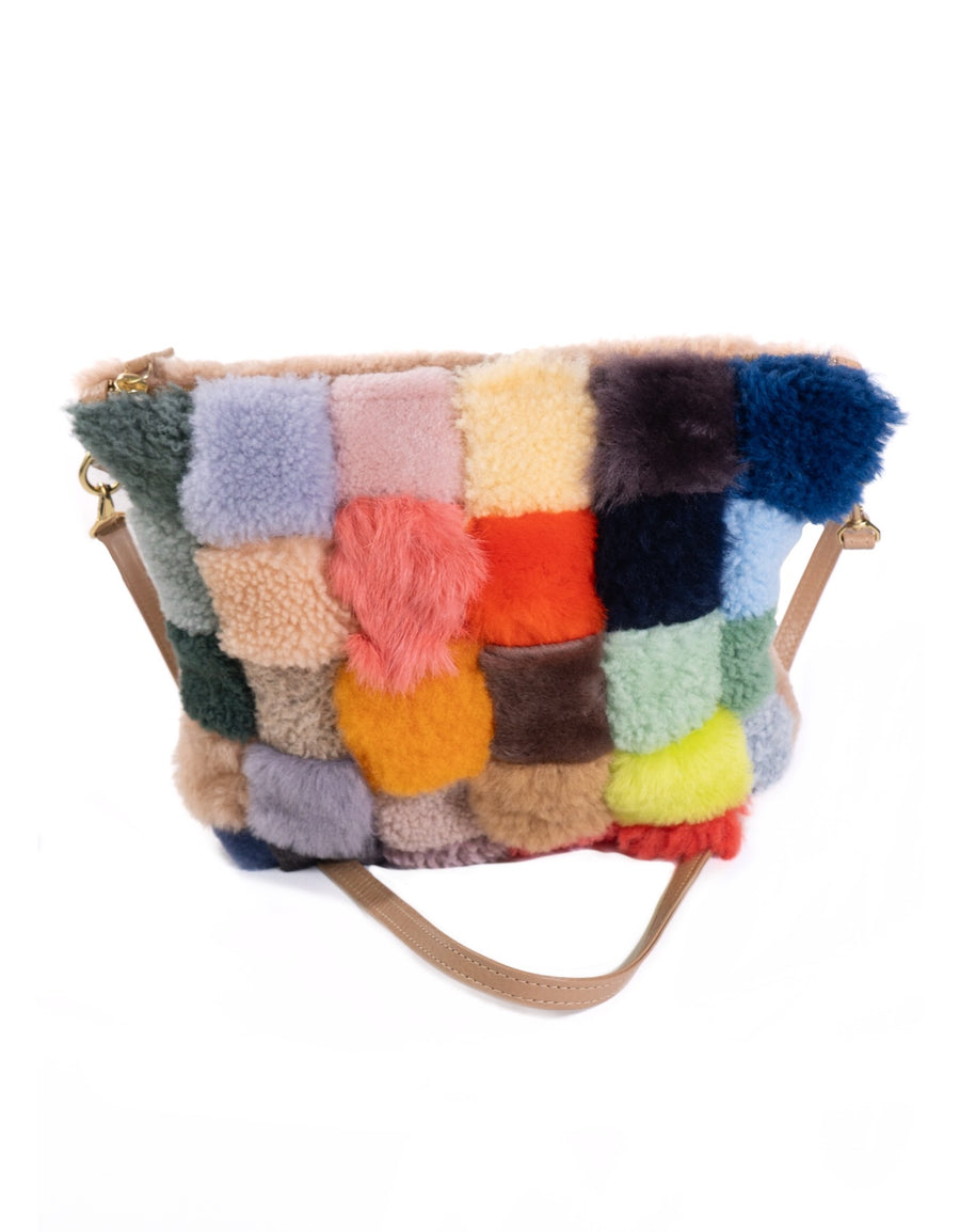 Shearling Mini Hobo Bag by Primecut