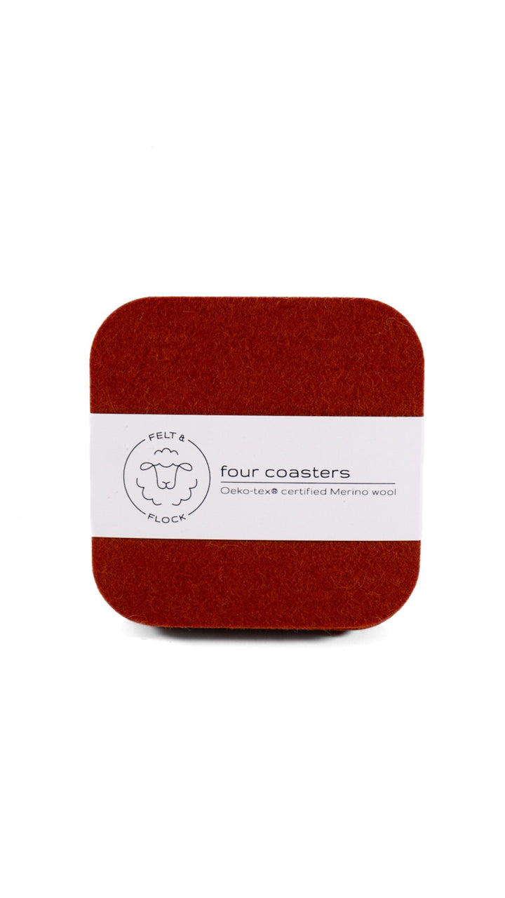 Square Coasters (Set of 4) by Felt & Flock