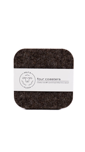 Square Coasters (Set of 4) by Felt & Flock