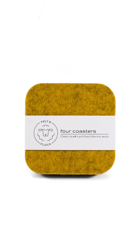 Square Coasters (Set of 4) by Felt & Flock