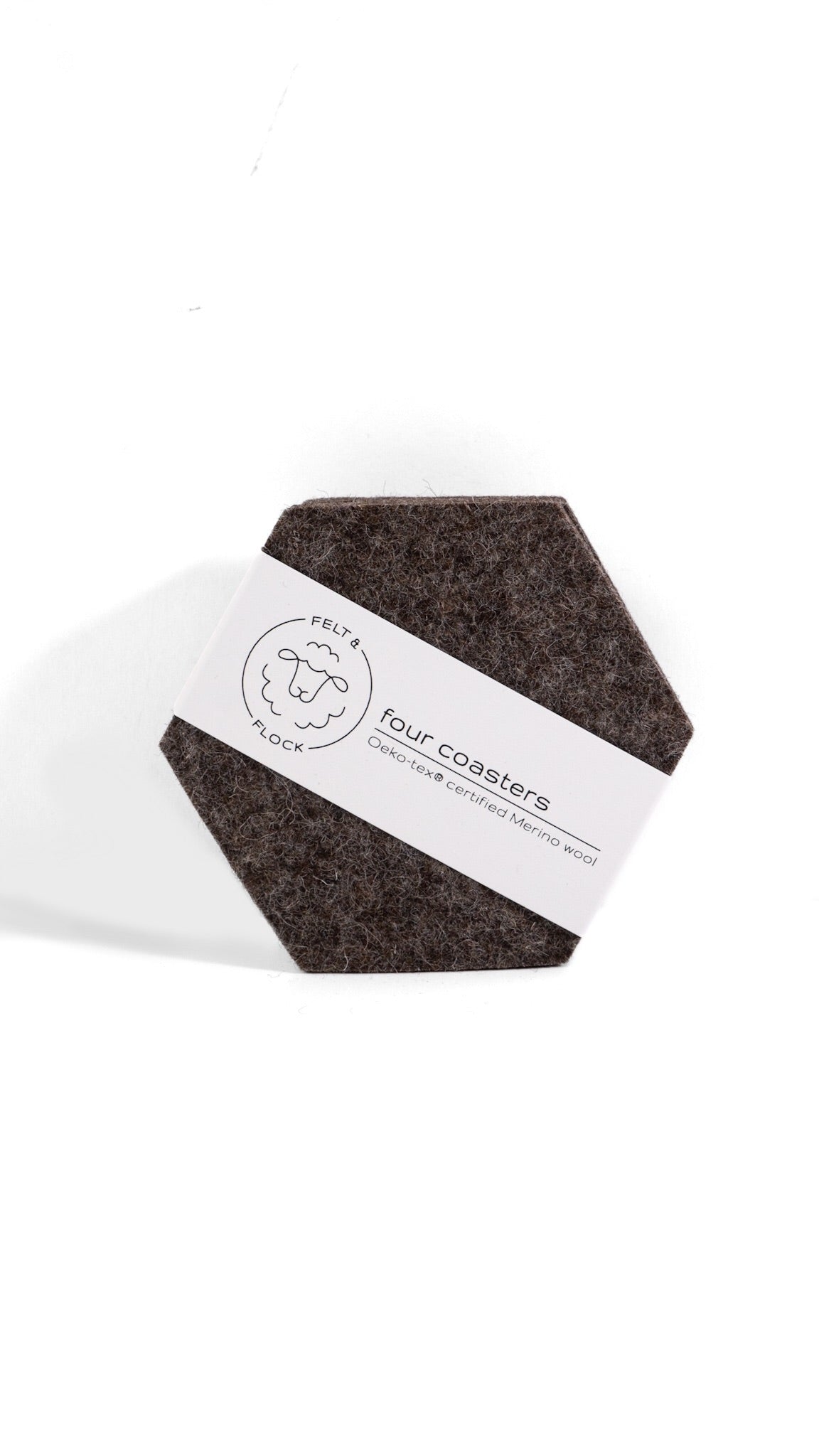 Hexagon Coasters (Set of 4) by Felt & Flock