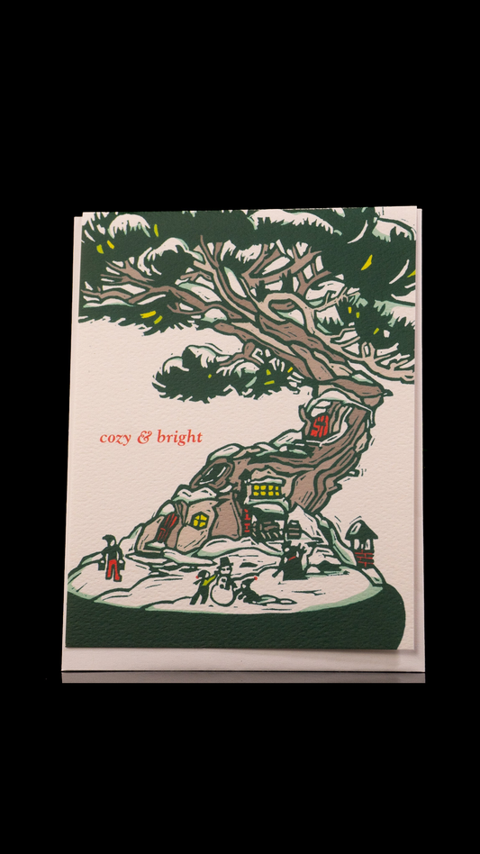 Cozy & Bright Card (HOLIDAY) by Little Green