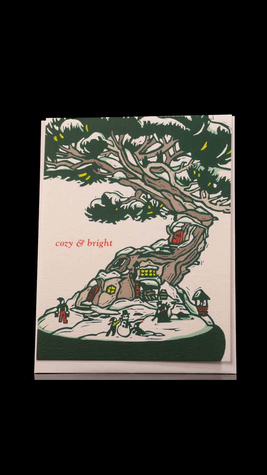 Cozy & Bright Card by Little Green
