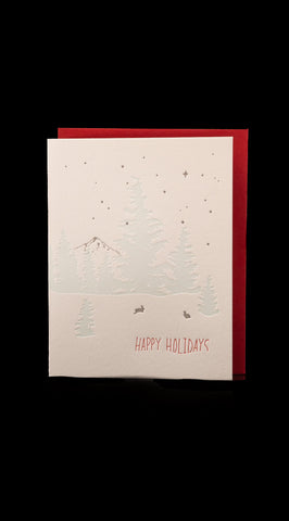 Bunnies in the Snow Card by Lark Press