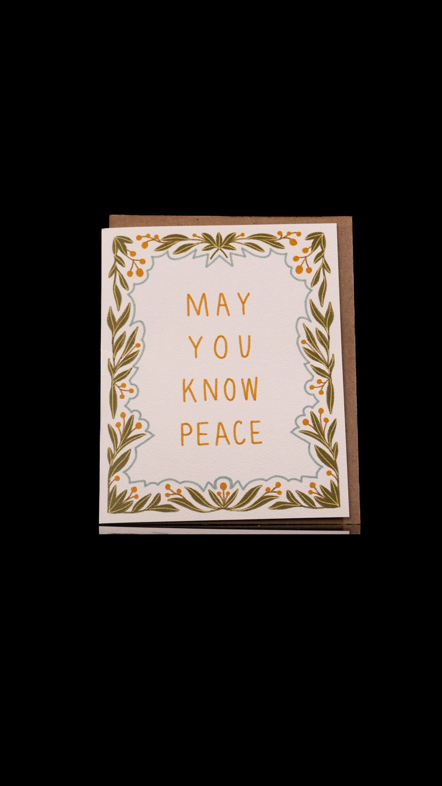 May You Know Peace Card by Maija Rebecca