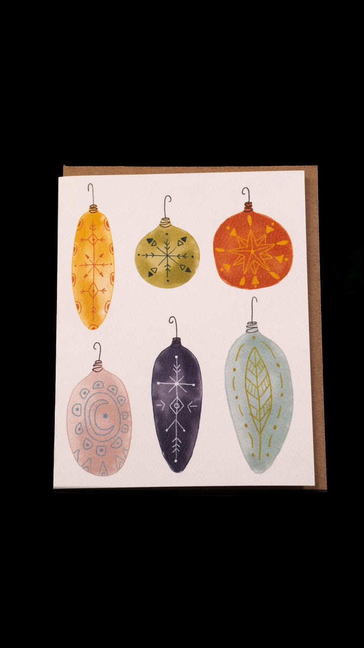 Holiday Ornaments Card by Maija Rebecca