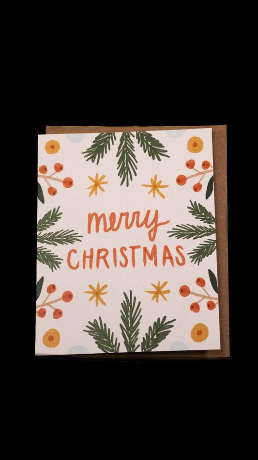 Merry Christmas Card by Maija Rebecca