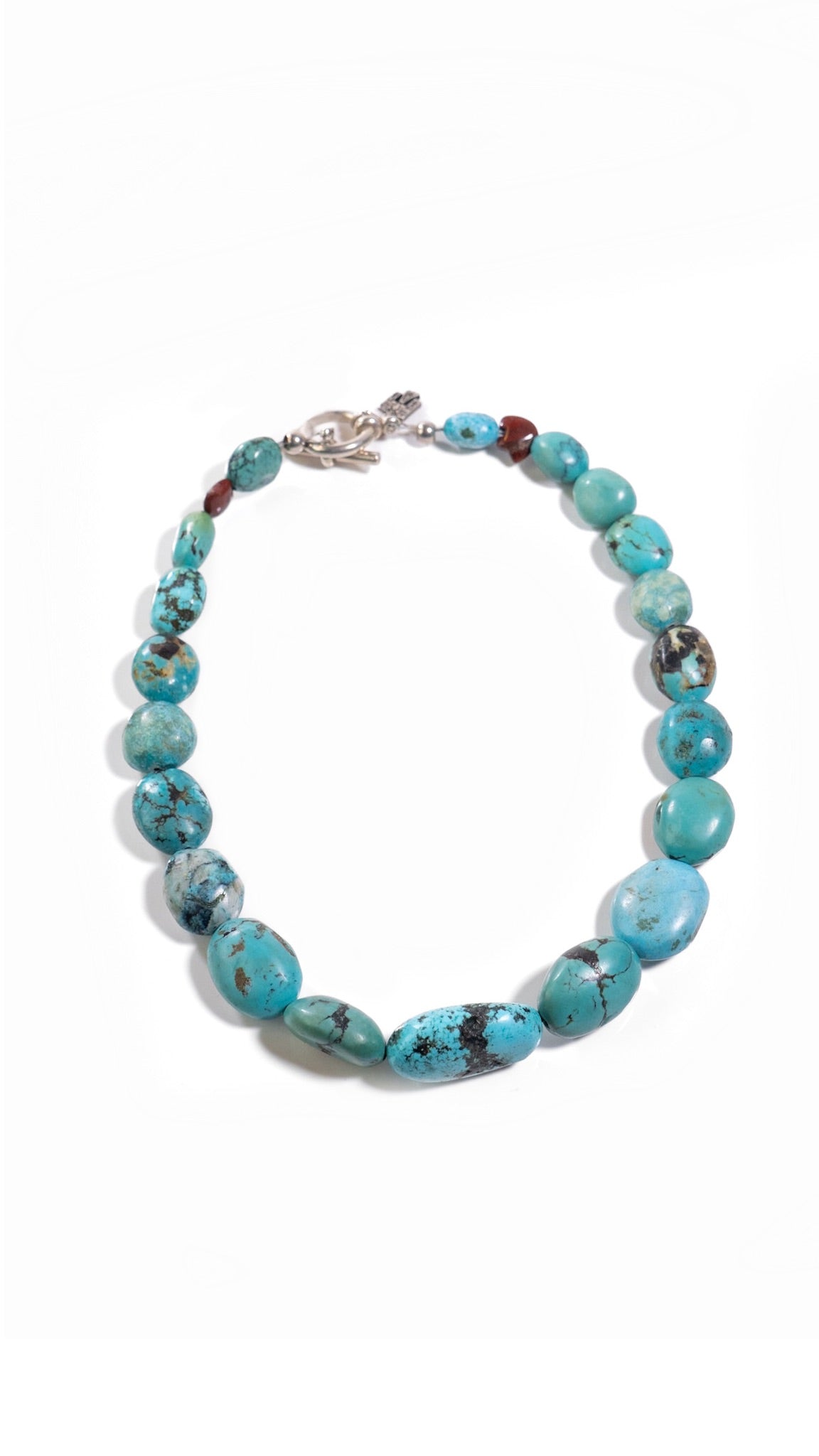 Turquoise/SS Necklace (KP-021) by Katie Peterson Jewelry