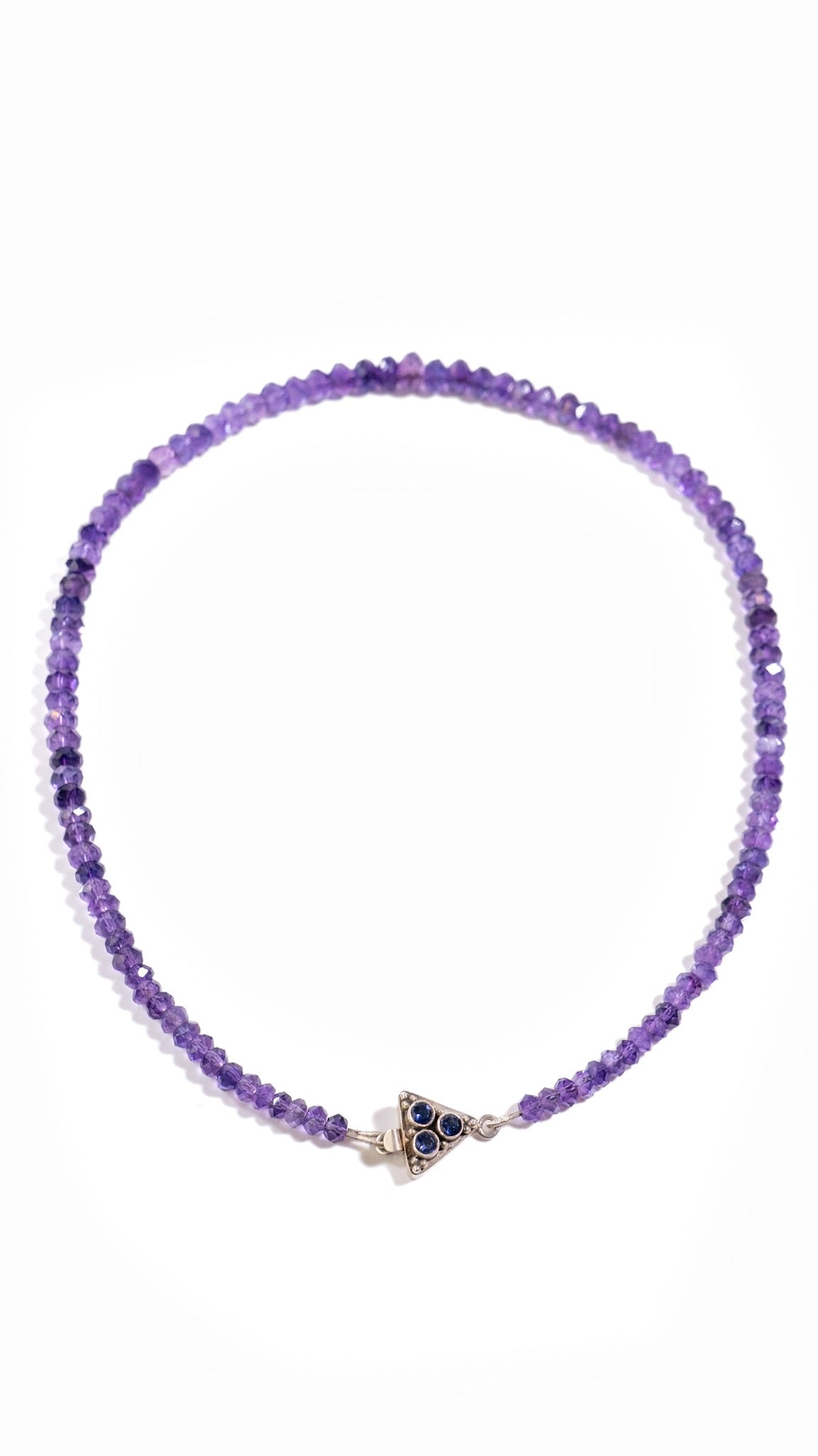 Amethyst/SS Necklace (KP-019) by Katie Peterson Jewelry