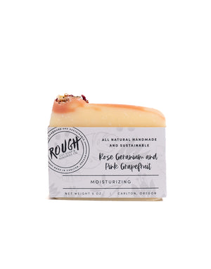 Rose Geranium Soap Bar by Rough Cut Soap & Sundries