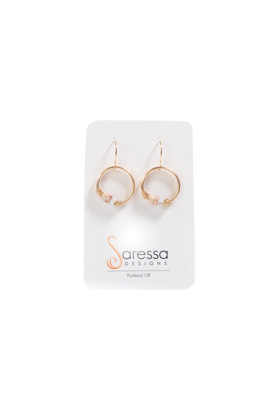 Drift Hoops 14k GF by Saressa Designs