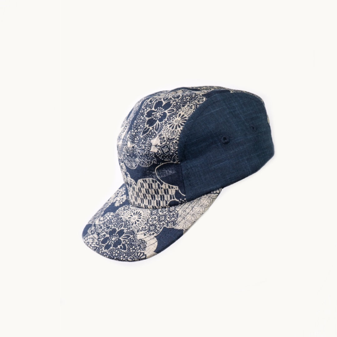 Indigo Kumogakure 5-Panel Cap by Kiriko