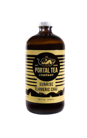 Sunrise Turmeric Chai Concentrate 32oz by Portal Tea Co.