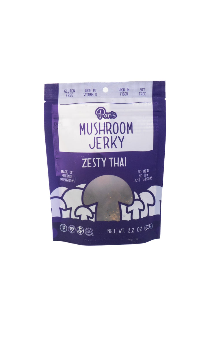 Zesty Thai Mushroom Jerky by Pan's Mushroom Jerky