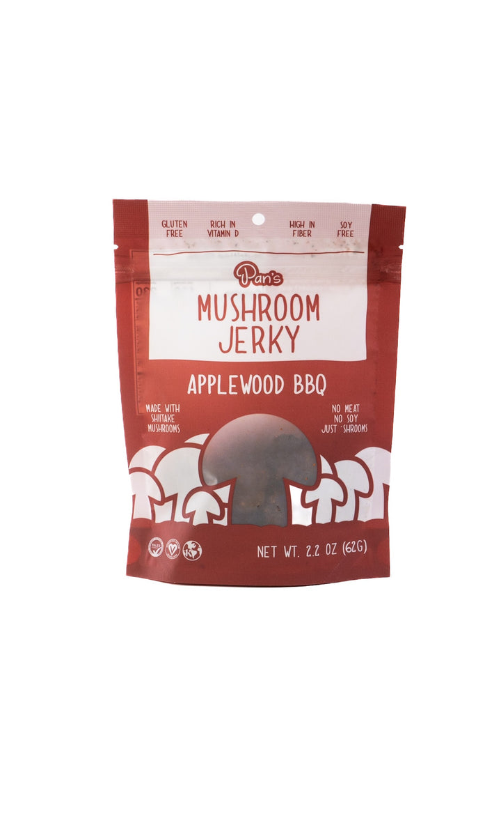 Applewood BBQ Mushroom Jerky by Pan's Mushroom Jerky