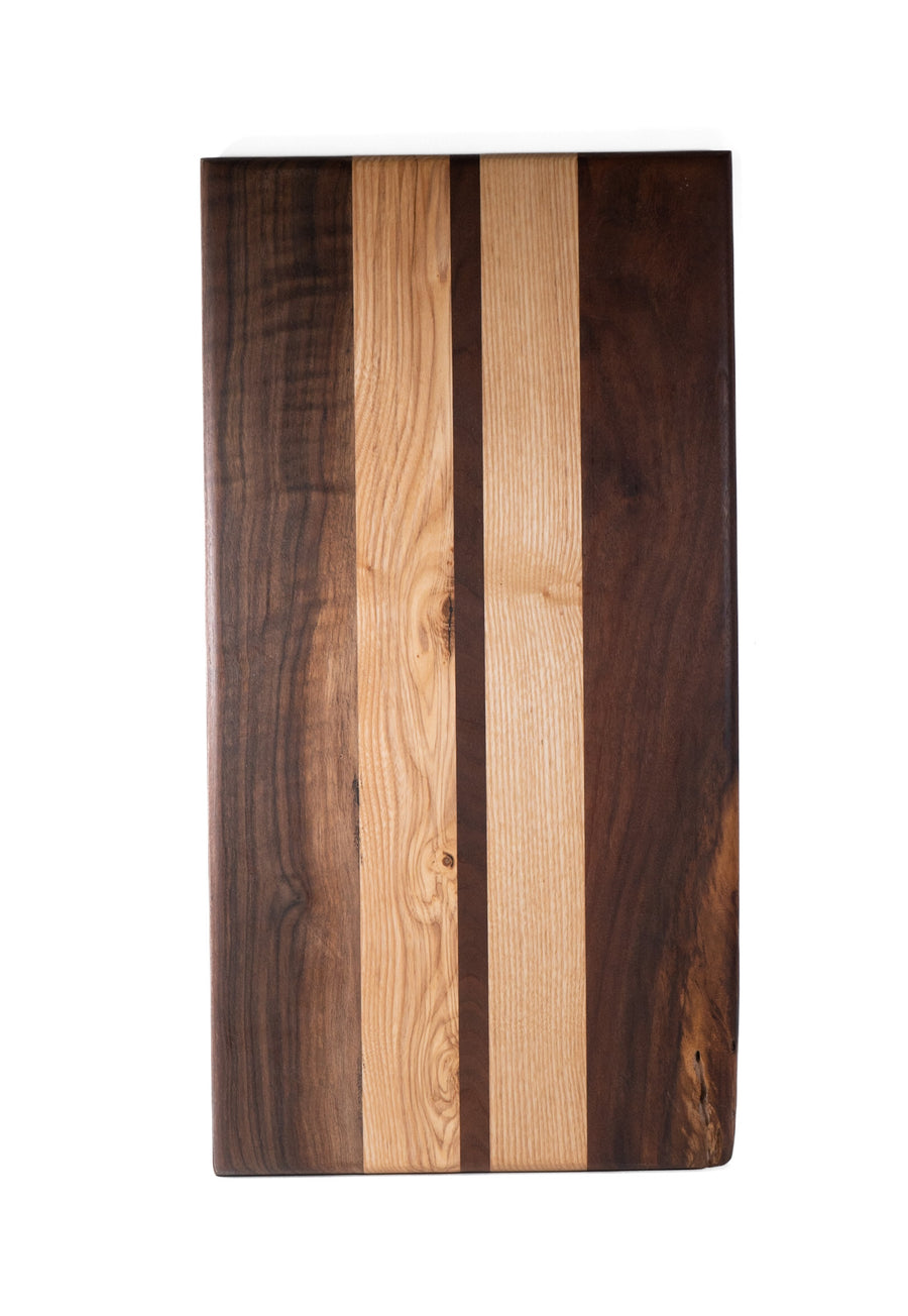 (146) Walnut & White Oak Cutting Board 21"x11"x1" by Bearded Ginger Woodworking