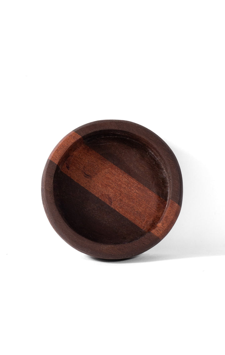 (150) Walnut Bowl w/Cherry Strip 4"x0.75" by Bearded Ginger Woodworking